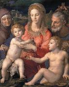 Agnolo Bronzino Holy Family with St  Anne and the infant